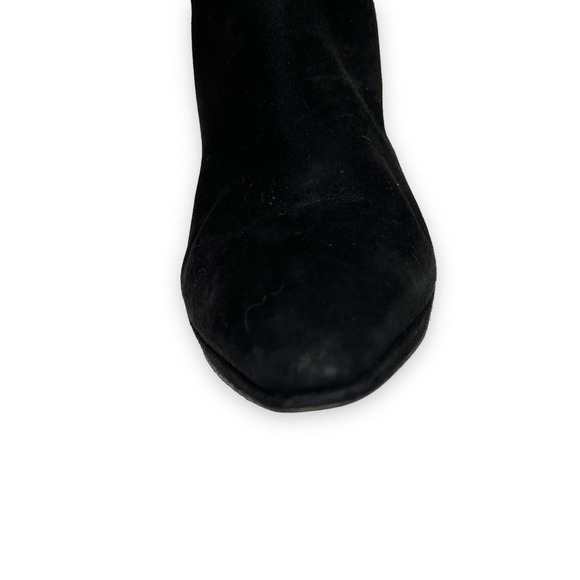 Fratelli Rossetti Boots Women 10 Black Suede Stiletto Mob Wife Maximalist Luxury - Picture 7 of 16